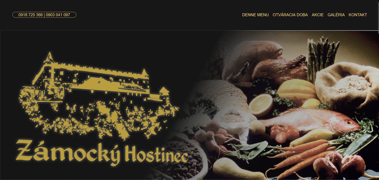 Zámocký Hostinec — pôvodný web